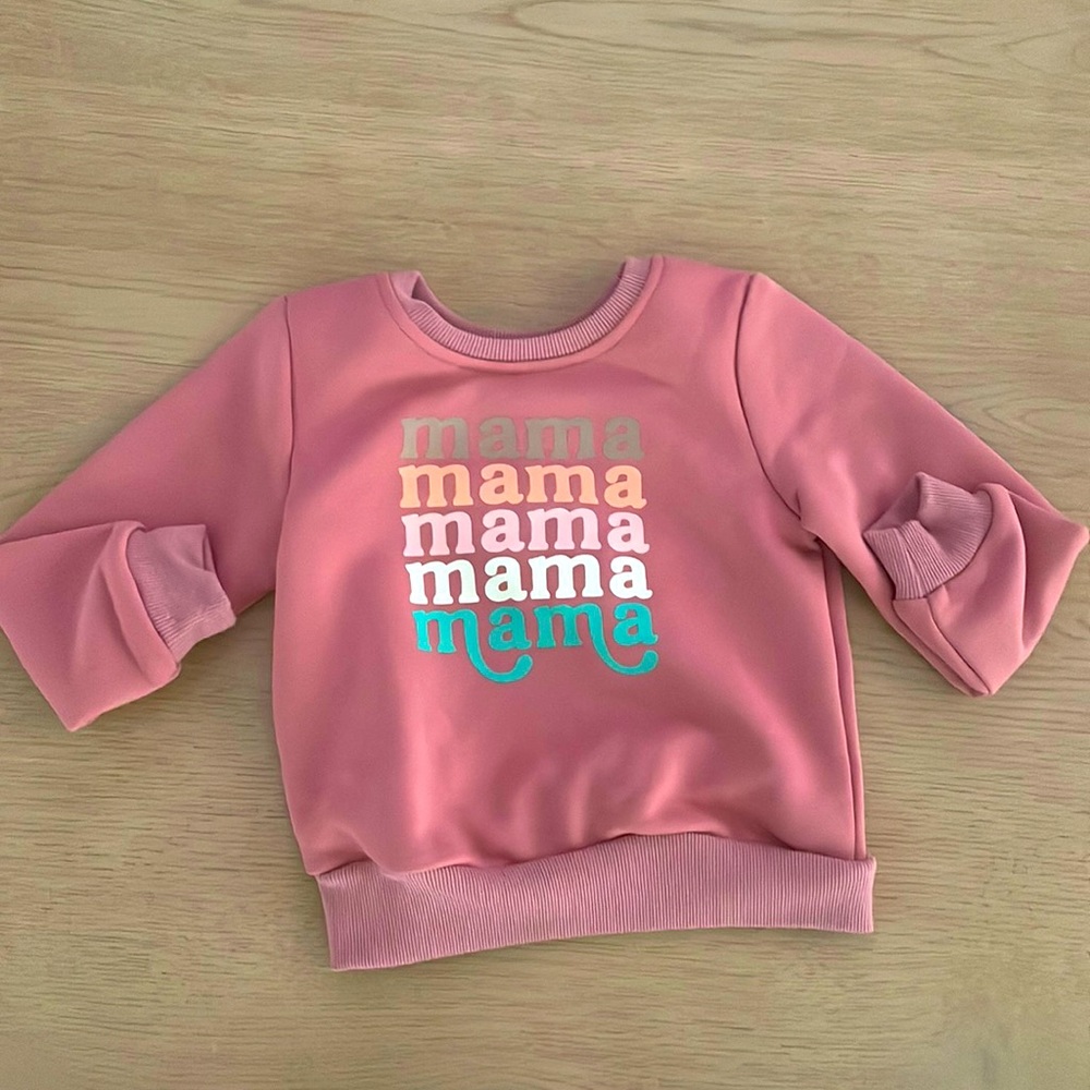 Little girls “mama” sweatshirt